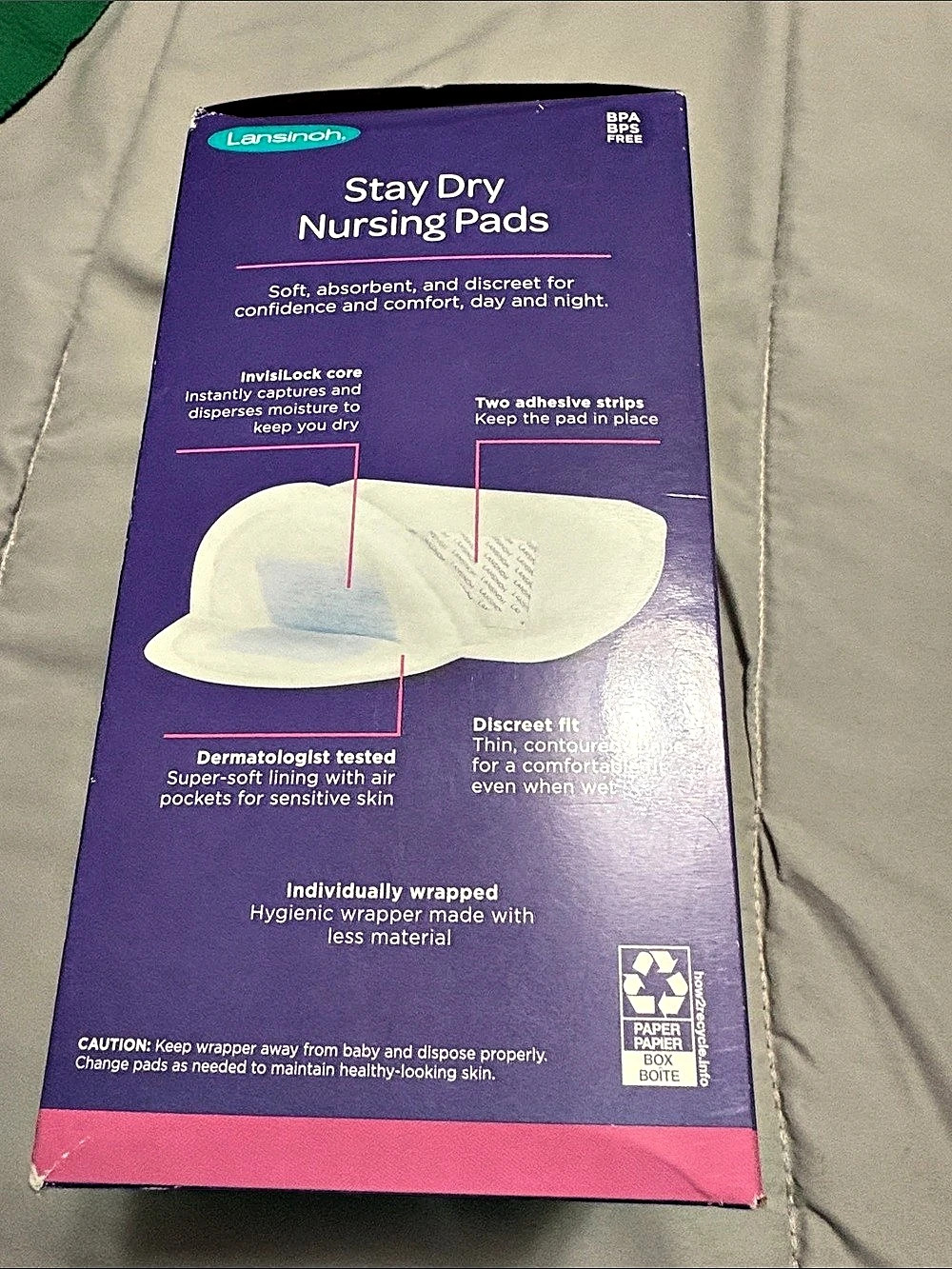 Lansinoh Stay Dry Nursing Pads 60 Count